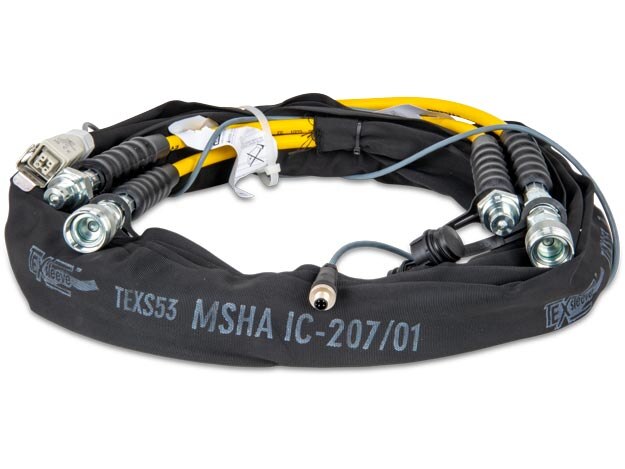 CH720EC, 6 m, electrical wire for twin hoses with sheaths and ZE64 cutter pump