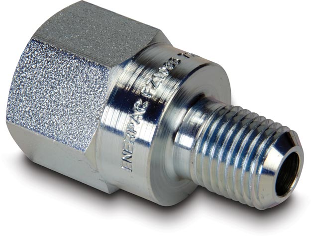 FZ1642, High Pressure Fitting, Adapter, 700 bar Maximum Operating Pressure, Connects 1/4″ NPT Female to 1/8″ NPT Male