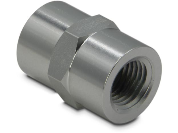 FZ1605, High Pressure Fitting, Coupling, 700 bar Maximum Operating Pressure, Connects 1/4″ NPTF Female to 1/4″ NPTF Female