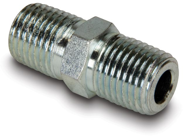 FZ1608, High Pressure Fitting, Hexagonal Nipple, 700 Bar Maximum Operating Pressure, 1/4″ NPTF Male to 1/4″ NPTF Male Connection