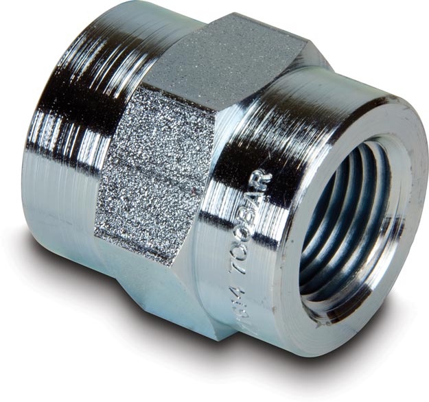FZ1614, High Pressure Fitting, Coupling, 700 bar Maximum Operating Pressure, Connects 3/8″ NPTF Female to 3/8″ NPTF Female