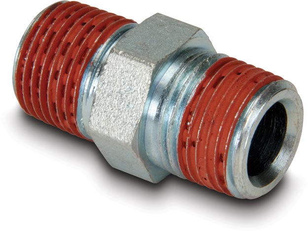 FZ1617, High Pressure Fitting, Hexagonal Nipple, 700 bar Maximum Operating Pressure, 3/8″ NPTF Male to 3/8″ NPTF Male Connection