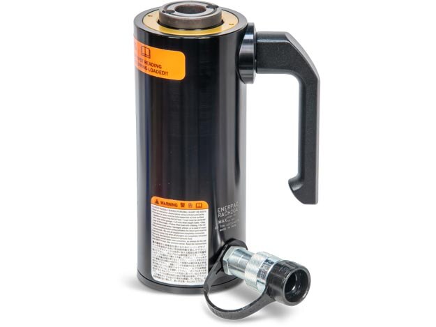 229kN Capacity of RACH204, 100mm Stroke, Aluminum Hollow Plunger Hydraulic Cylinder
