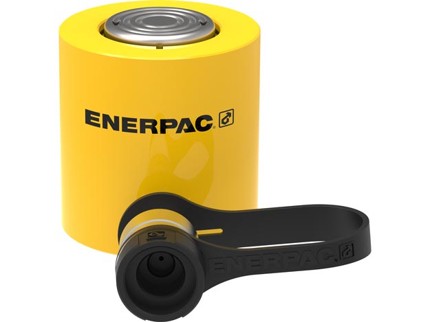 RCS201, 201 kN capacity, 45 mm stroke, low height hydraulic cylinder