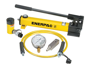 SCR106H, 101 kN, 156 mm stroke, hydraulic cylinder and hand pump set