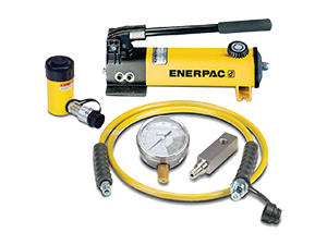 SCR55H, 45 kN, 127 mm stroke, hydraulic cylinder and hand pump set