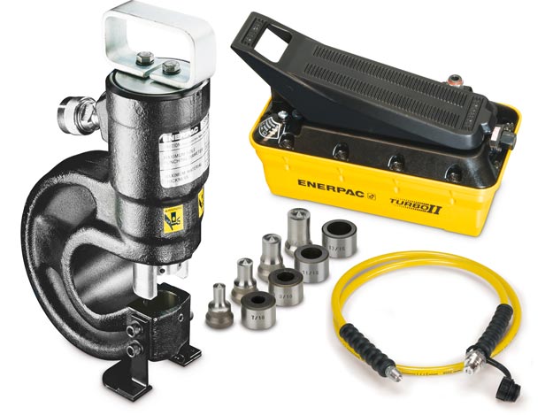 STP35A, 35 Ton, Hydraulic Punch and Standard Die Set Air Pump