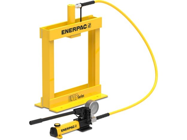 101 kN bench press including VLP106P142, RC106 single-acting cylinder and P142 hand pump