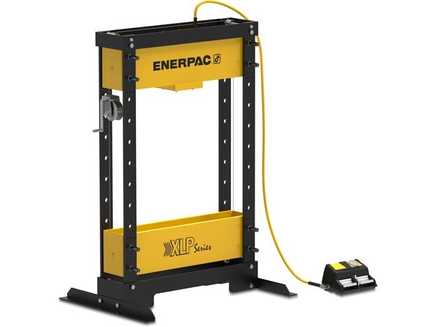 498 kN workshop press with XLP506XA12G, RC506 single-acting cylinder and XA12G air pump